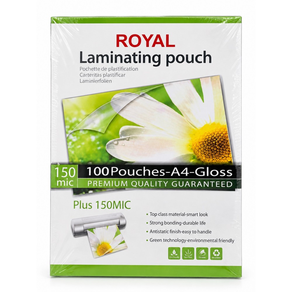طلق پرس ROYAL A4 میکرون 150 (100 عددی)