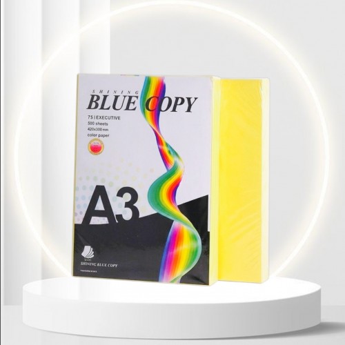 کاغذ رنگی A3 BLUE COPY زرد (75gr)