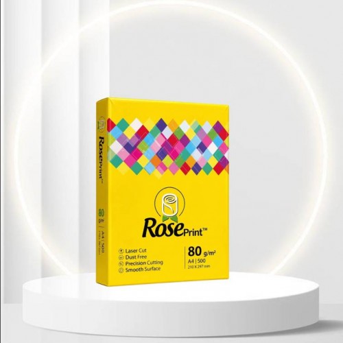 کاغذ A4 ROSE PRINT زرد (80gr)