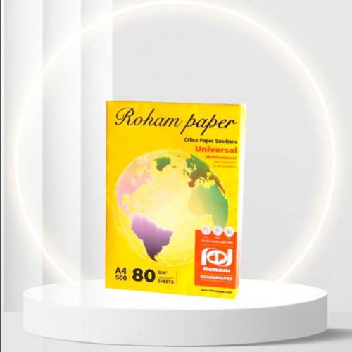 کاغذ 80gr) A4 Roham Paper) 