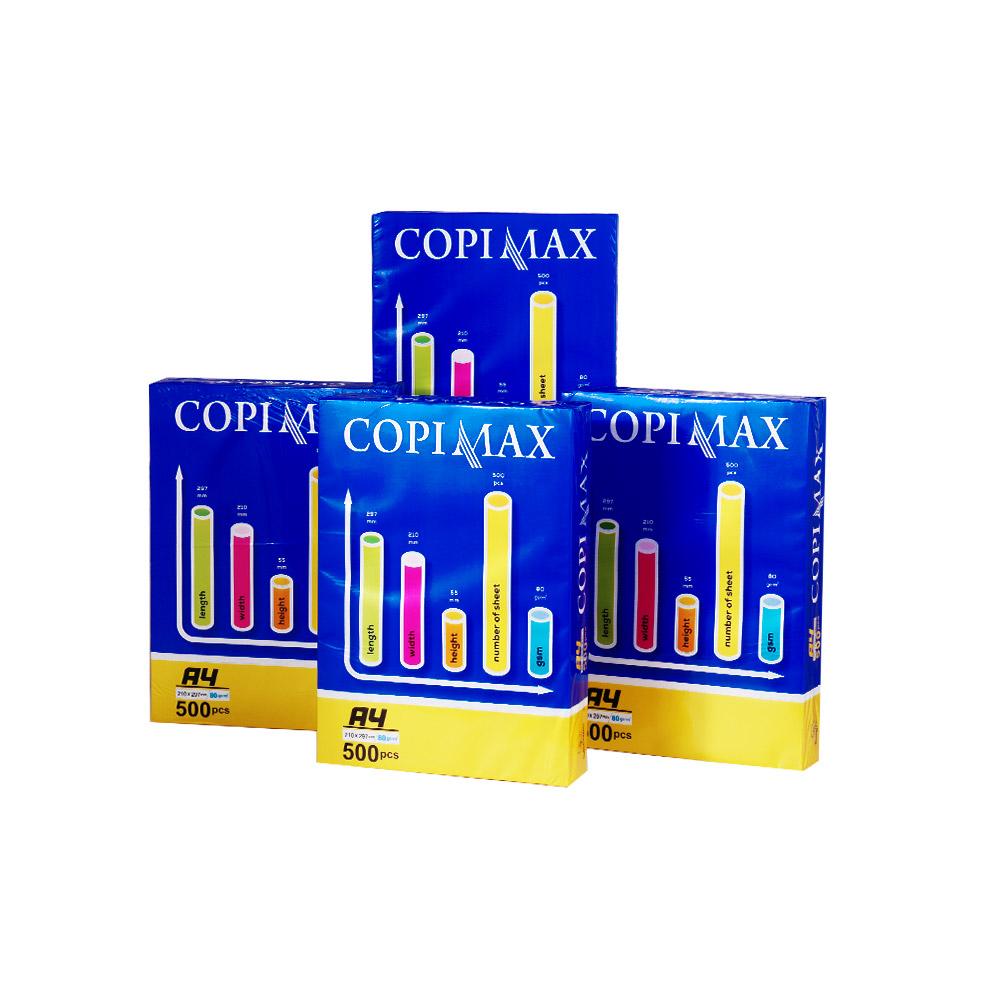  کاغذ A4 copimax آبی زرد نموداری (80gr)