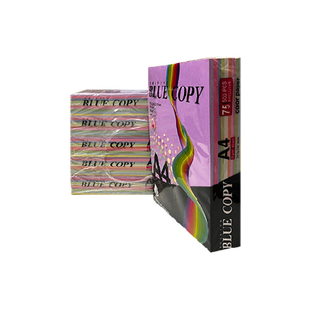  کاغذ رنگی A4 BLUE COPY ده رنگ (75gr)