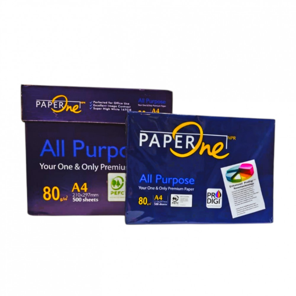  کاغذ A4 PAPER one کارتن (80gr)