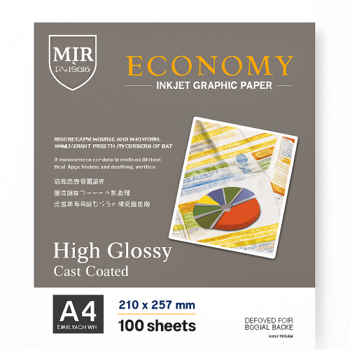 کاغذ A4 فتوگلاسه MIR ولف 150 گرم (100عددی)
