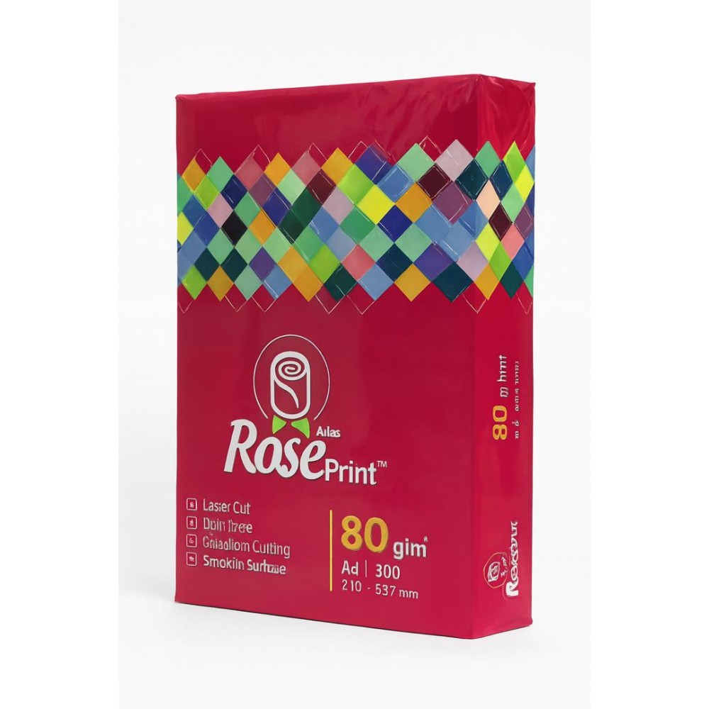  کاغذ A4 ROSE PRINT صورتی (80gr)