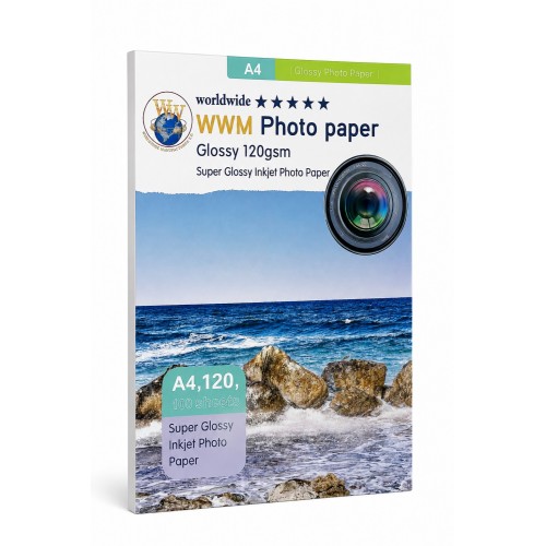 کاغذ a4 فتوگلاسه 120 گرم (100 عددی)