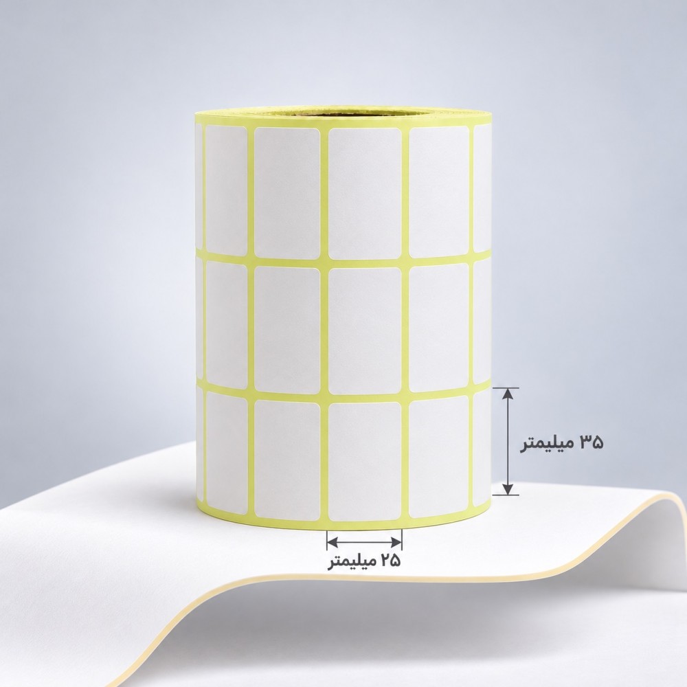 لیبل کاغذی 35*25 سه ردیف 6000 عددی