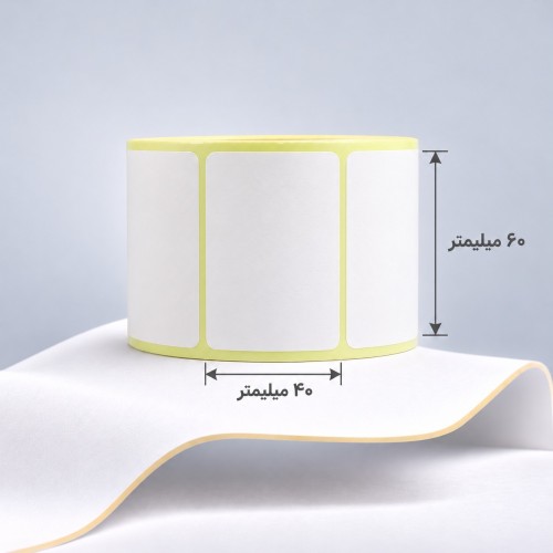 لیبل کاغذی 60*40 تک ردیف 1000عددی