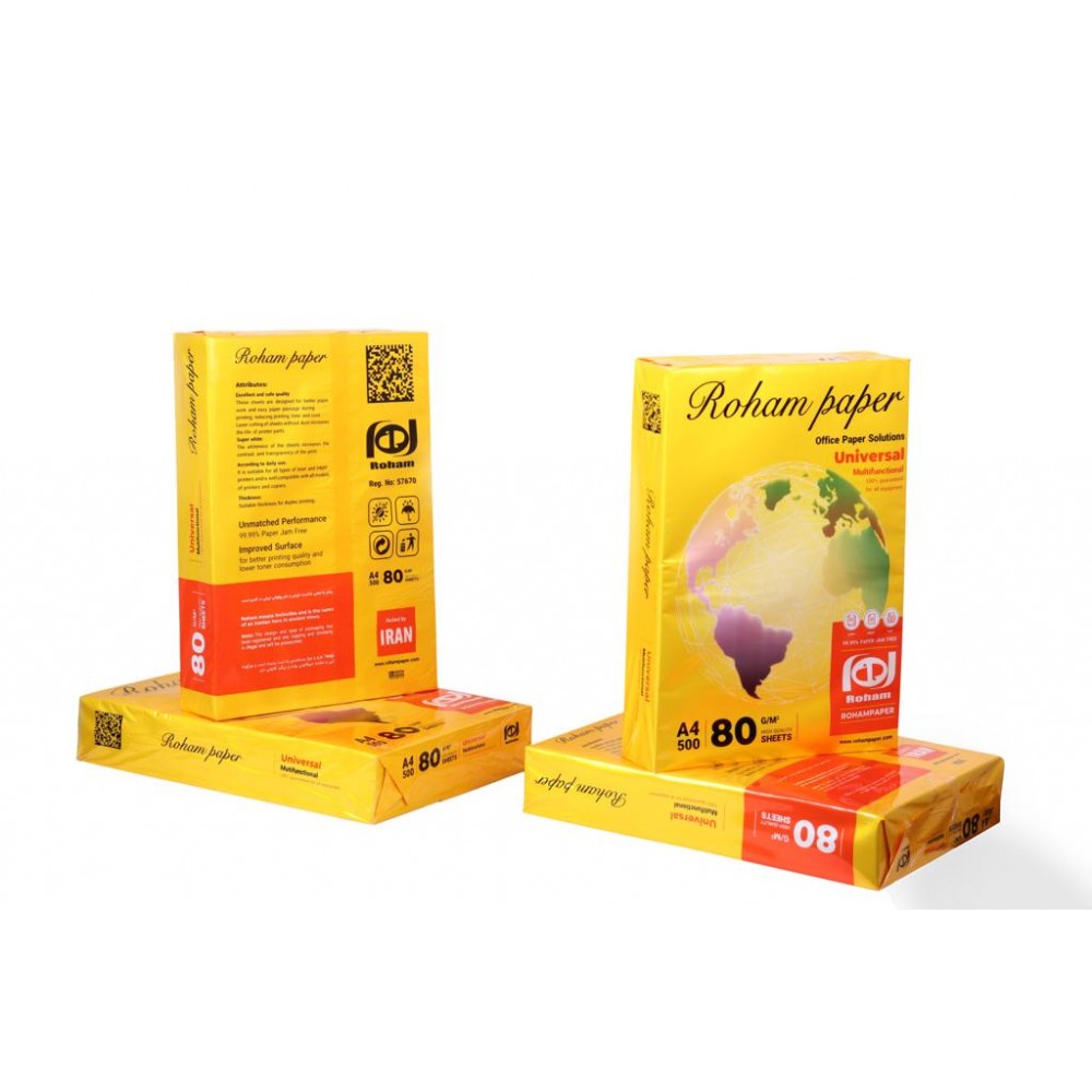  کاغذ عمده 80gr) A4 Roham Paper) 